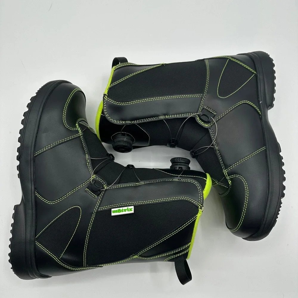 Whitewoods Matrix 880 Snowboard Boots Mens‎ 13 Black Neon MOZ Dial Thinsulate